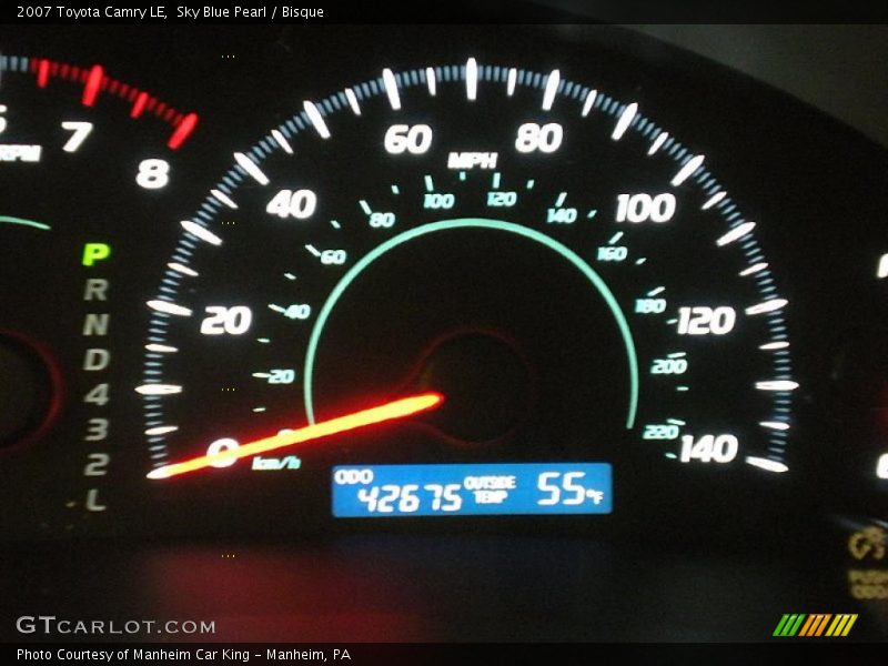 Sky Blue Pearl / Bisque 2007 Toyota Camry LE