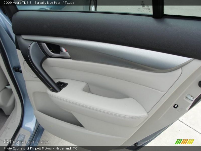 Borealis Blue Pearl / Taupe 2009 Acura TL 3.5