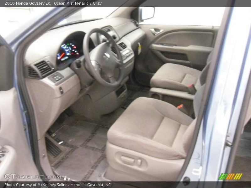 Ocean Mist Metallic / Gray 2010 Honda Odyssey EX