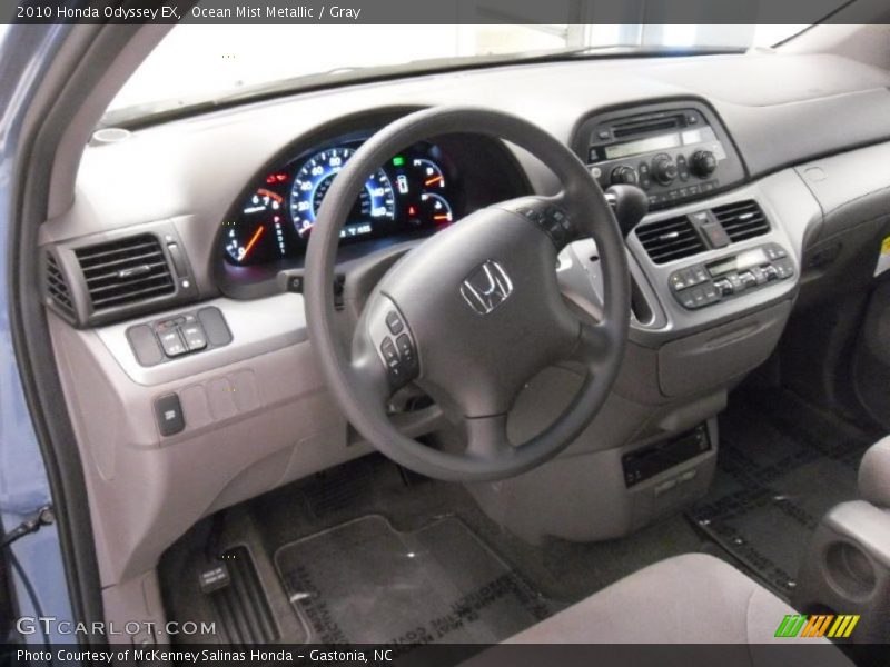 Ocean Mist Metallic / Gray 2010 Honda Odyssey EX
