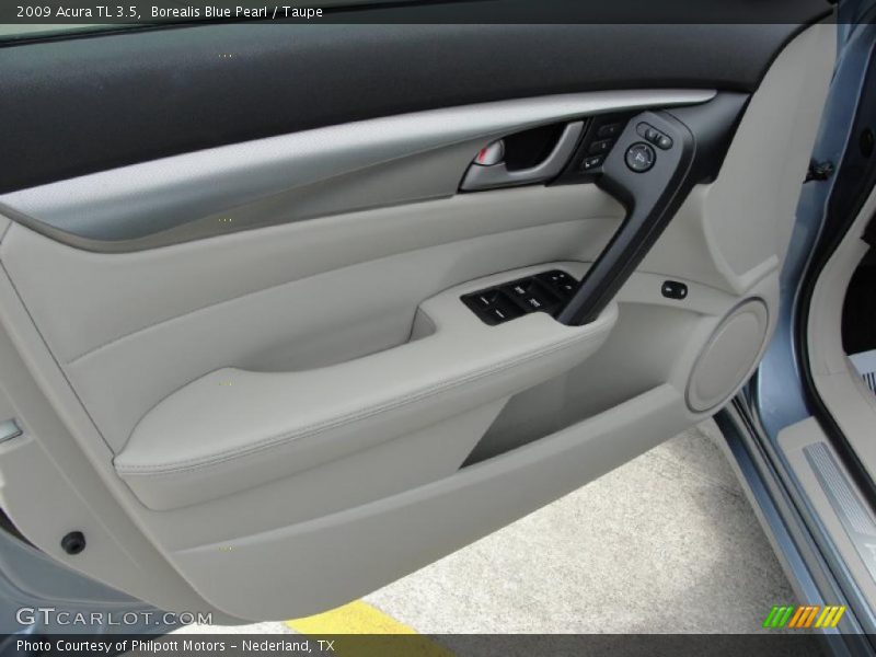 Borealis Blue Pearl / Taupe 2009 Acura TL 3.5