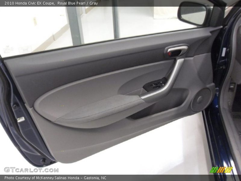 Royal Blue Pearl / Gray 2010 Honda Civic EX Coupe