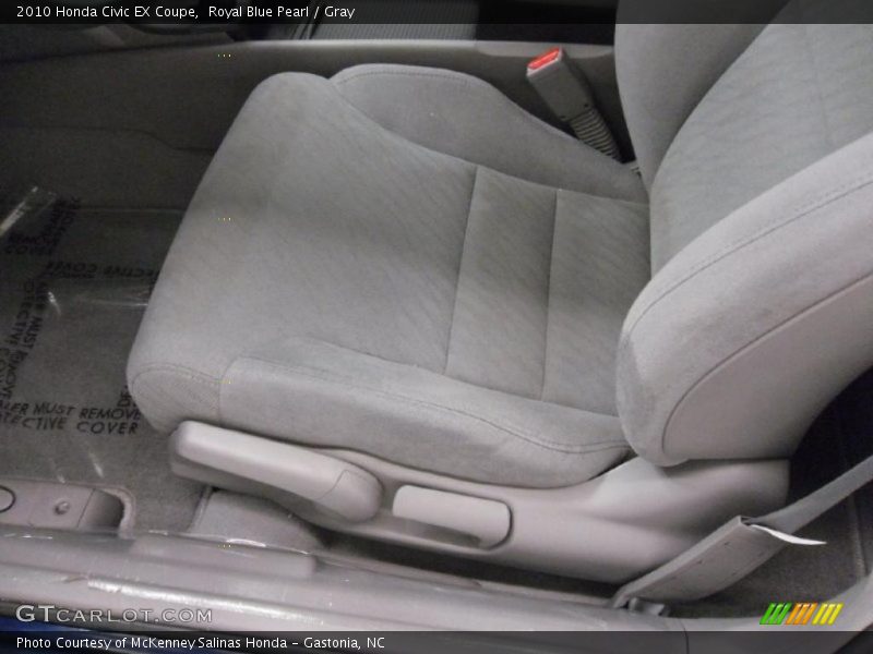 Royal Blue Pearl / Gray 2010 Honda Civic EX Coupe