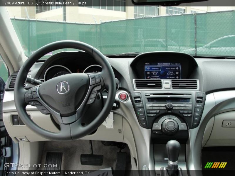 Borealis Blue Pearl / Taupe 2009 Acura TL 3.5