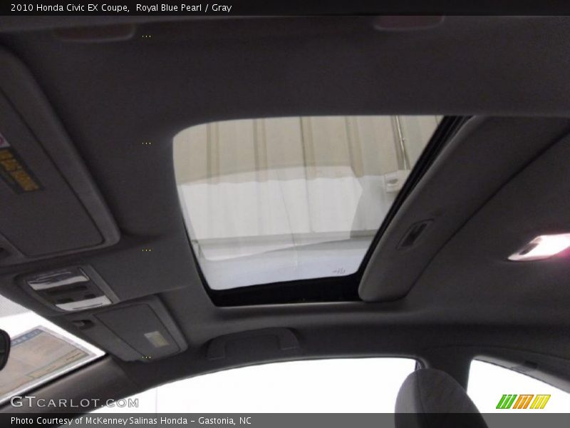 Royal Blue Pearl / Gray 2010 Honda Civic EX Coupe
