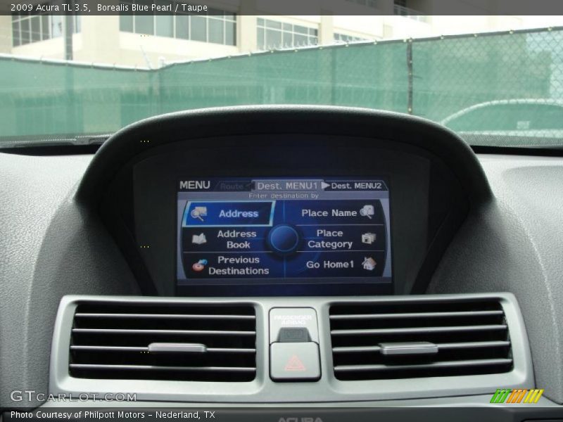 Borealis Blue Pearl / Taupe 2009 Acura TL 3.5