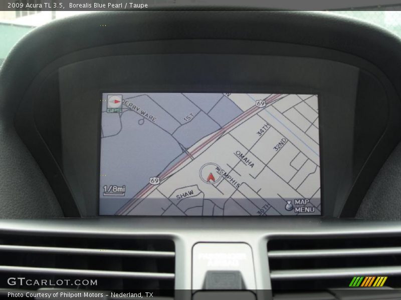 Borealis Blue Pearl / Taupe 2009 Acura TL 3.5