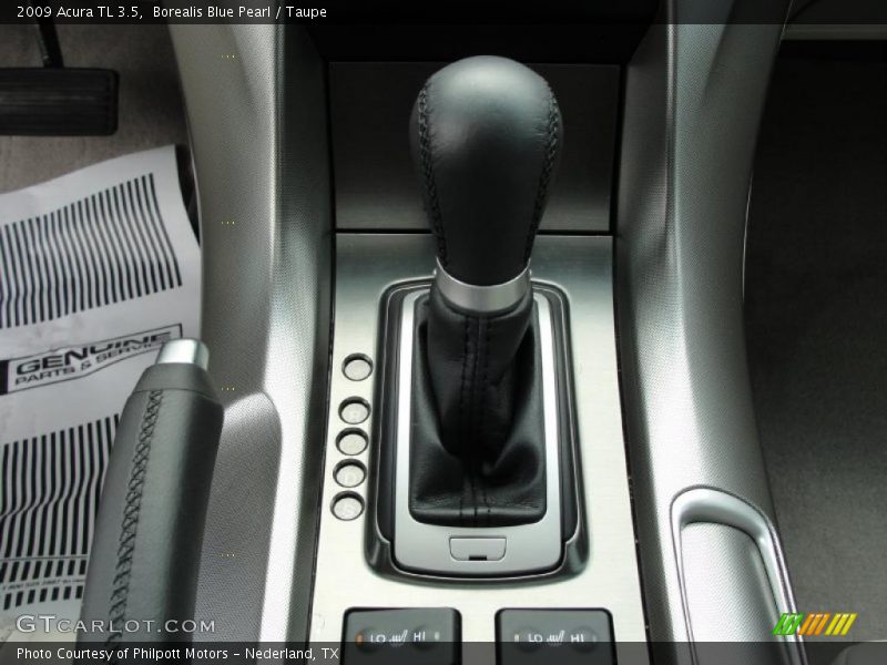 Borealis Blue Pearl / Taupe 2009 Acura TL 3.5
