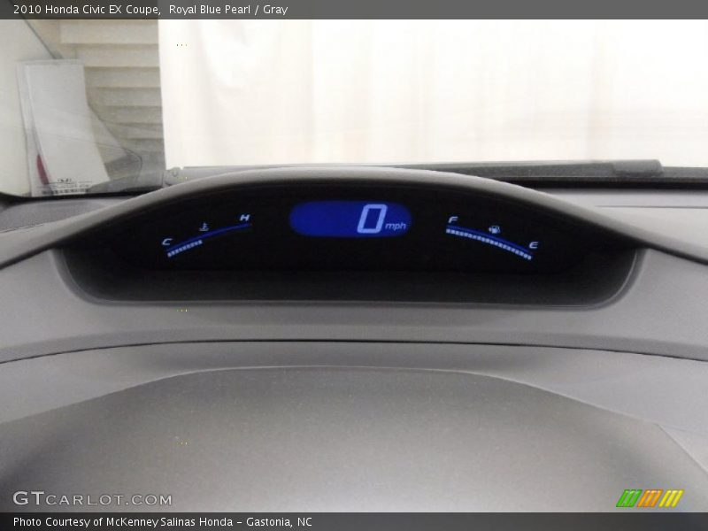 Royal Blue Pearl / Gray 2010 Honda Civic EX Coupe