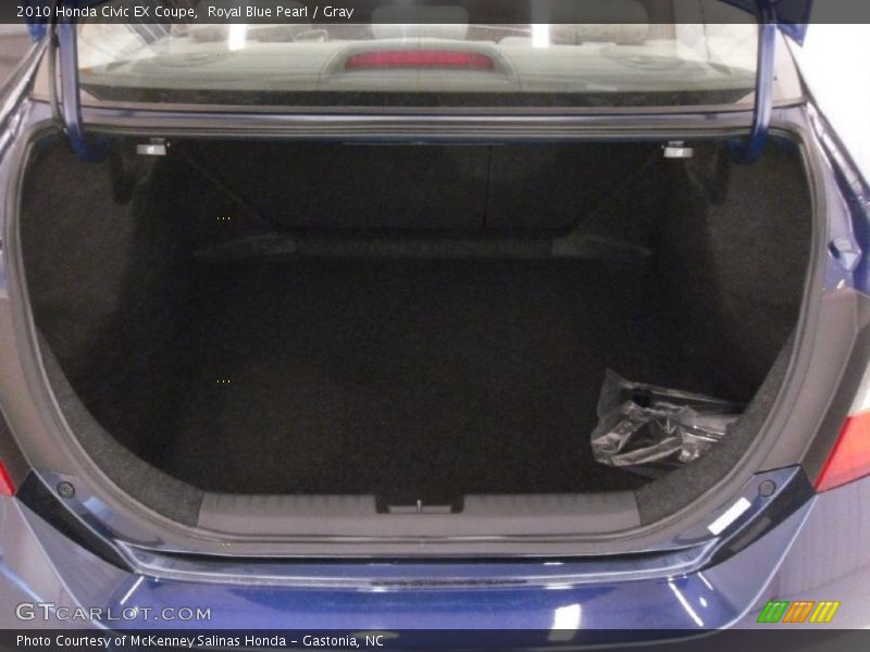 Royal Blue Pearl / Gray 2010 Honda Civic EX Coupe