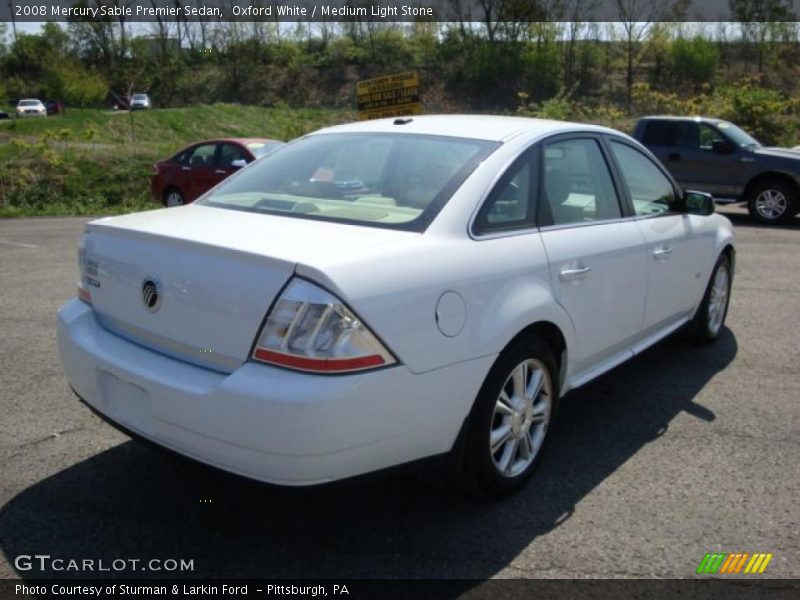 Oxford White / Medium Light Stone 2008 Mercury Sable Premier Sedan
