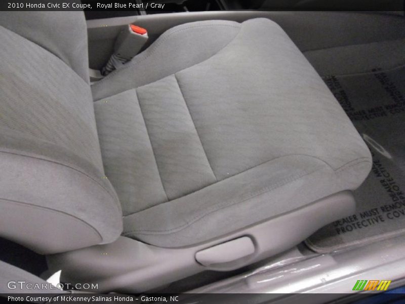 Royal Blue Pearl / Gray 2010 Honda Civic EX Coupe