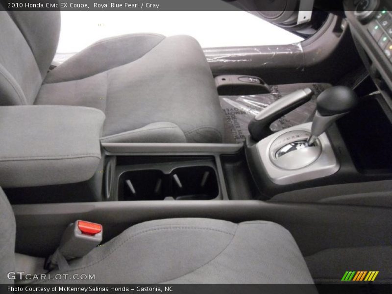 Royal Blue Pearl / Gray 2010 Honda Civic EX Coupe