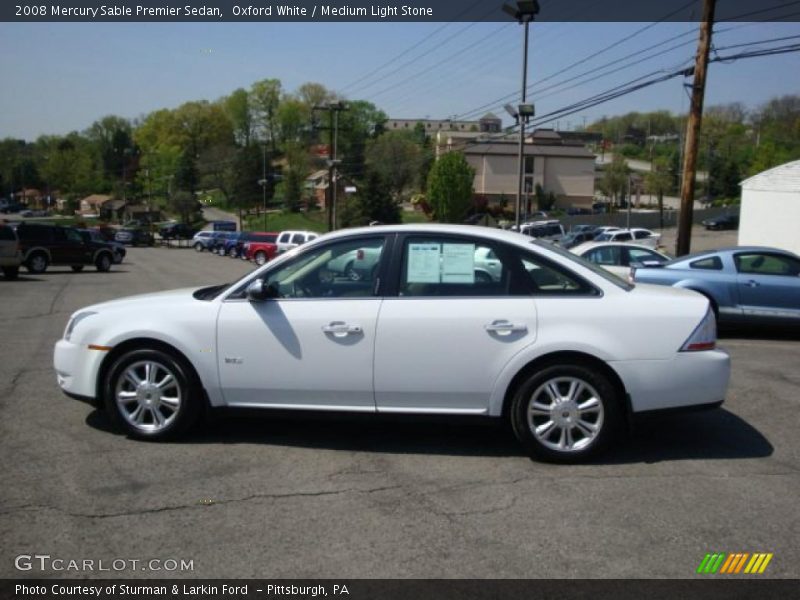 Oxford White / Medium Light Stone 2008 Mercury Sable Premier Sedan