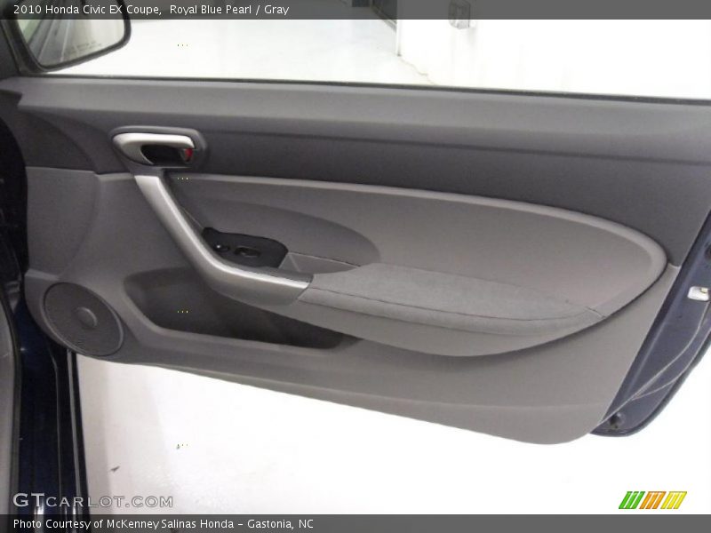 Royal Blue Pearl / Gray 2010 Honda Civic EX Coupe