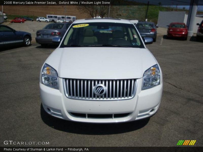 Oxford White / Medium Light Stone 2008 Mercury Sable Premier Sedan