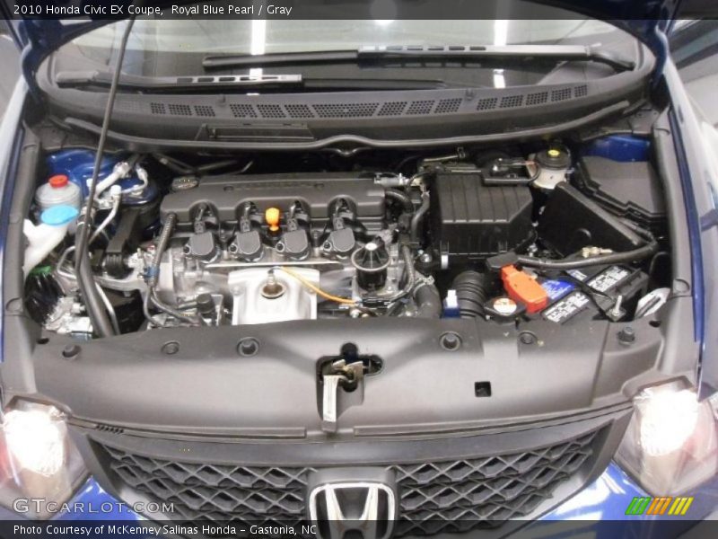 Royal Blue Pearl / Gray 2010 Honda Civic EX Coupe
