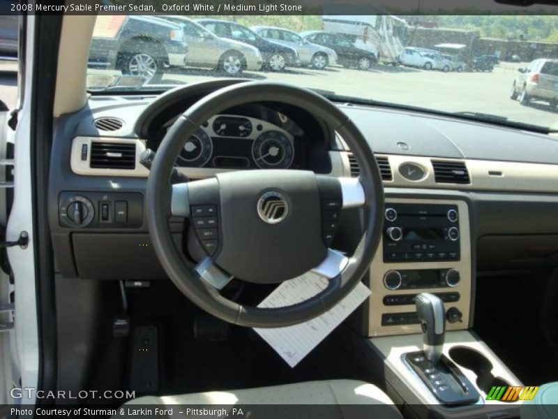 Oxford White / Medium Light Stone 2008 Mercury Sable Premier Sedan