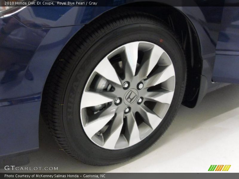 Royal Blue Pearl / Gray 2010 Honda Civic EX Coupe