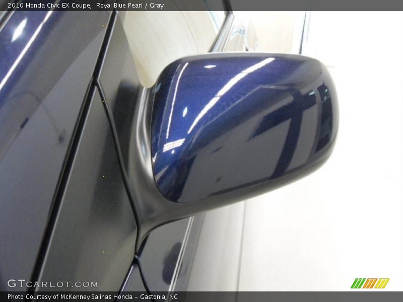 Royal Blue Pearl / Gray 2010 Honda Civic EX Coupe