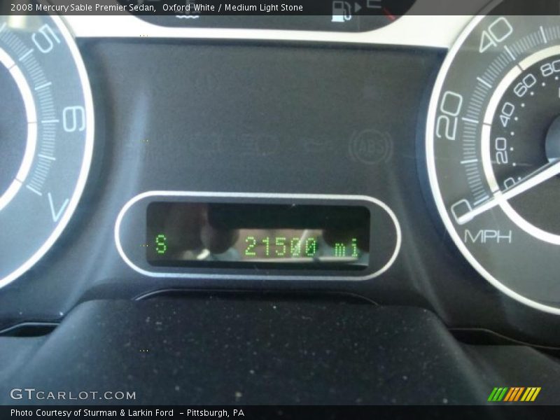 Oxford White / Medium Light Stone 2008 Mercury Sable Premier Sedan