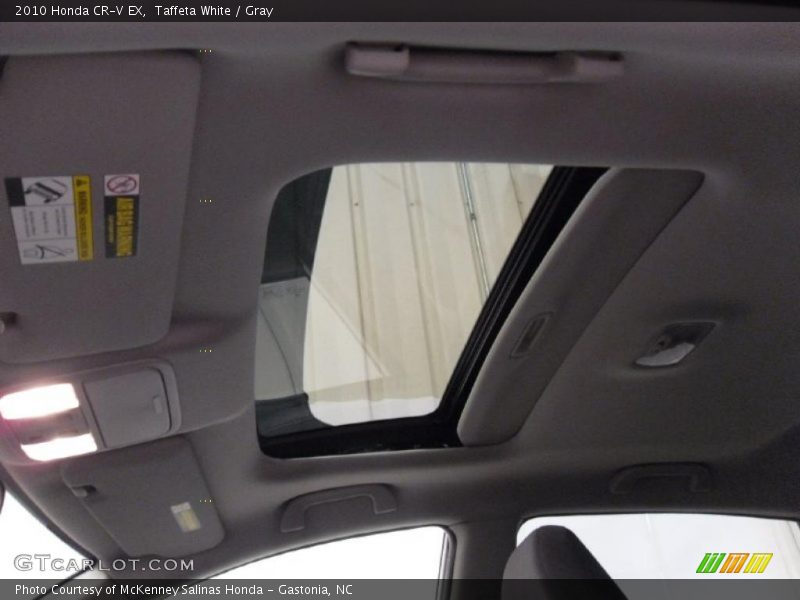 Taffeta White / Gray 2010 Honda CR-V EX
