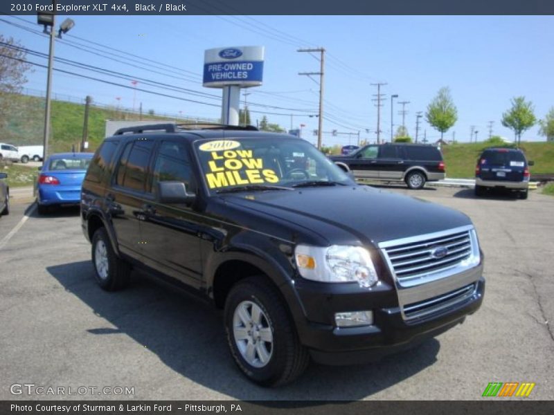 Black / Black 2010 Ford Explorer XLT 4x4