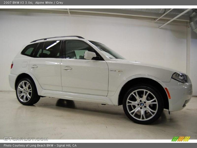 Alpine White / Grey 2007 BMW X3 3.0si