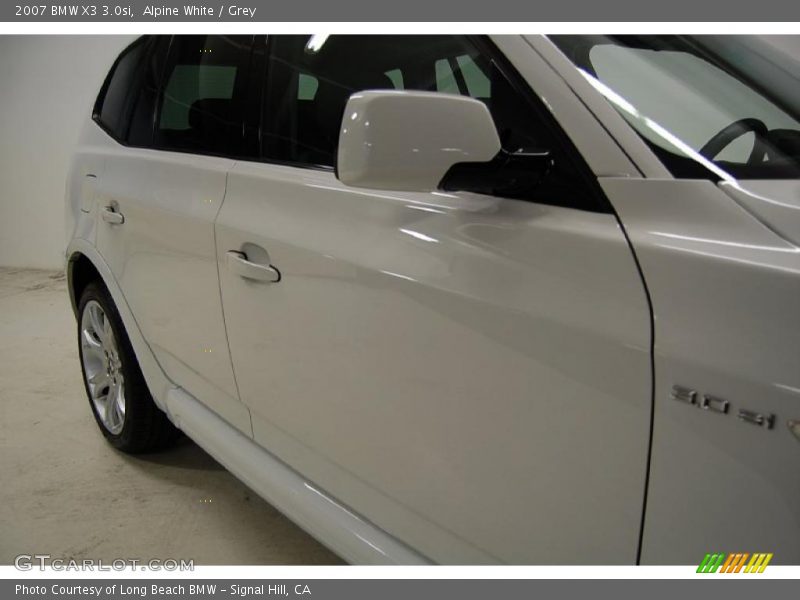 Alpine White / Grey 2007 BMW X3 3.0si