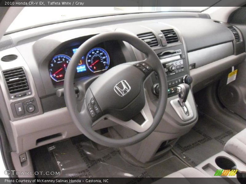 Taffeta White / Gray 2010 Honda CR-V EX