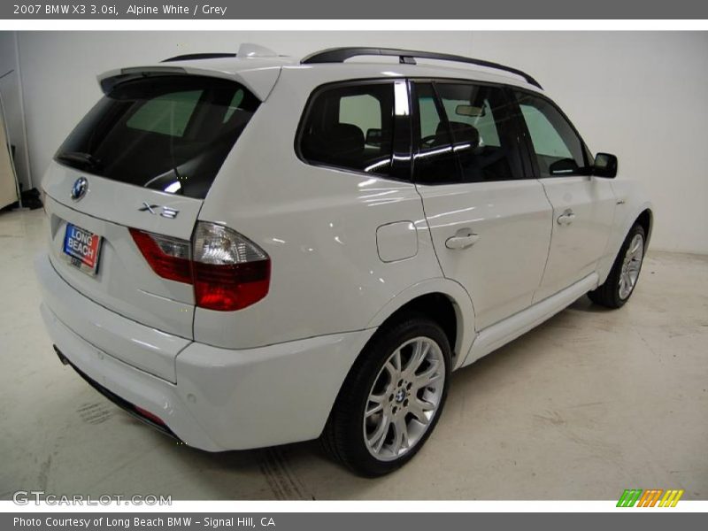 Alpine White / Grey 2007 BMW X3 3.0si
