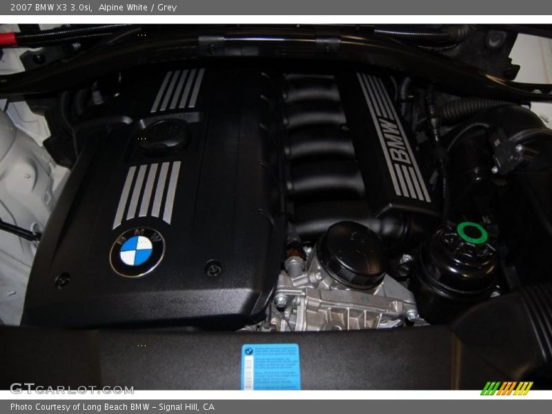 Alpine White / Grey 2007 BMW X3 3.0si