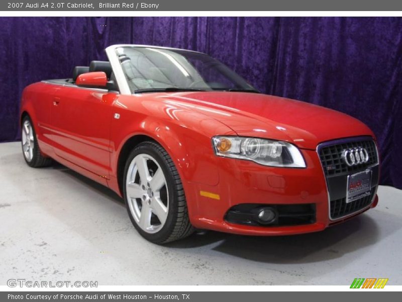 Brilliant Red / Ebony 2007 Audi A4 2.0T Cabriolet