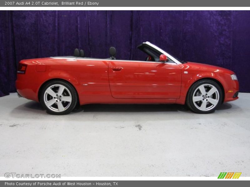 Brilliant Red / Ebony 2007 Audi A4 2.0T Cabriolet