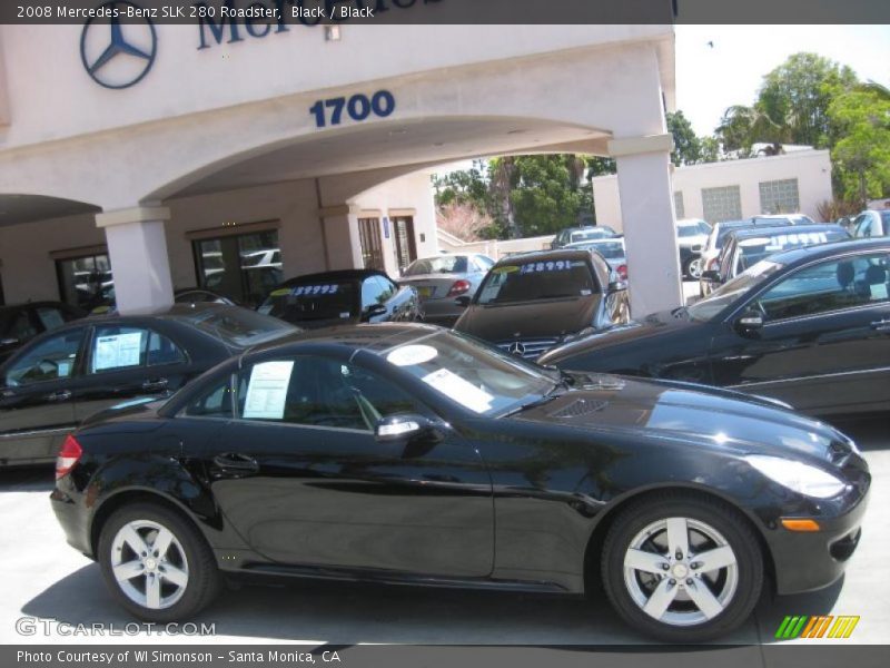 Black / Black 2008 Mercedes-Benz SLK 280 Roadster