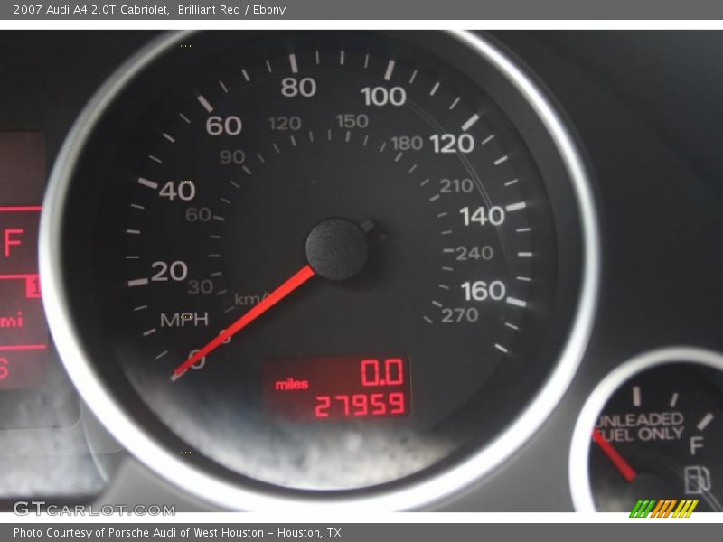 Brilliant Red / Ebony 2007 Audi A4 2.0T Cabriolet