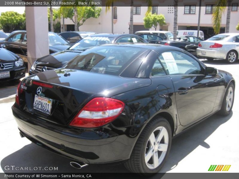 Black / Black 2008 Mercedes-Benz SLK 280 Roadster