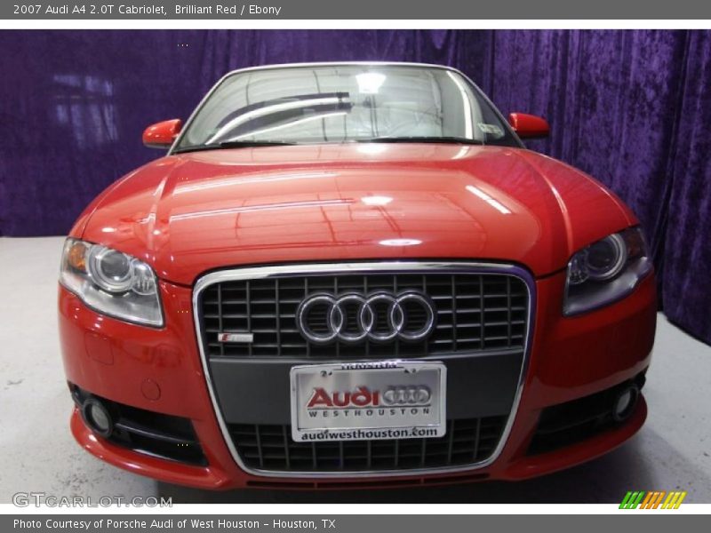 Brilliant Red / Ebony 2007 Audi A4 2.0T Cabriolet