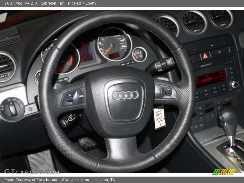 Brilliant Red / Ebony 2007 Audi A4 2.0T Cabriolet