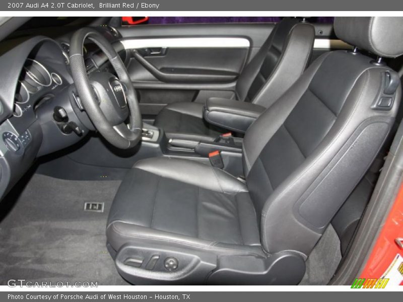 Brilliant Red / Ebony 2007 Audi A4 2.0T Cabriolet