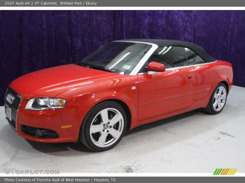 Brilliant Red / Ebony 2007 Audi A4 2.0T Cabriolet