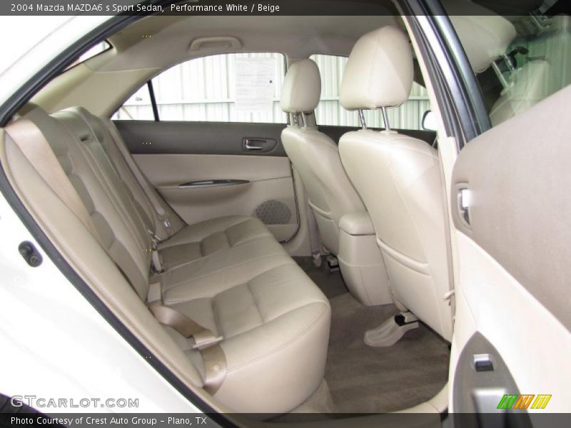 Performance White / Beige 2004 Mazda MAZDA6 s Sport Sedan