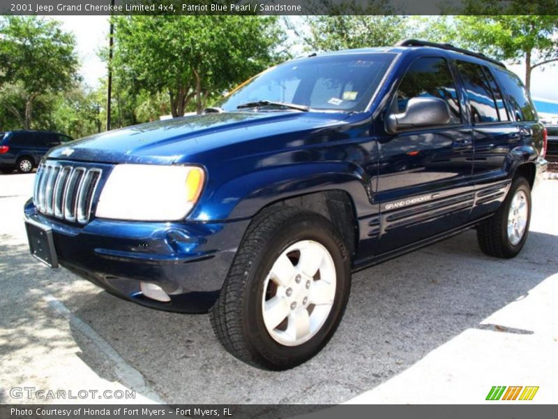 Patriot Blue Pearl / Sandstone 2001 Jeep Grand Cherokee Limited 4x4