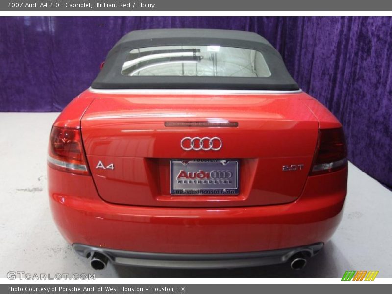 Brilliant Red / Ebony 2007 Audi A4 2.0T Cabriolet