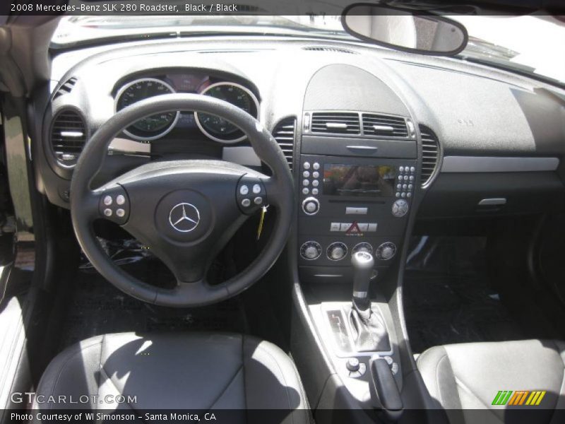 Black / Black 2008 Mercedes-Benz SLK 280 Roadster