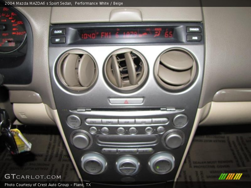 Performance White / Beige 2004 Mazda MAZDA6 s Sport Sedan