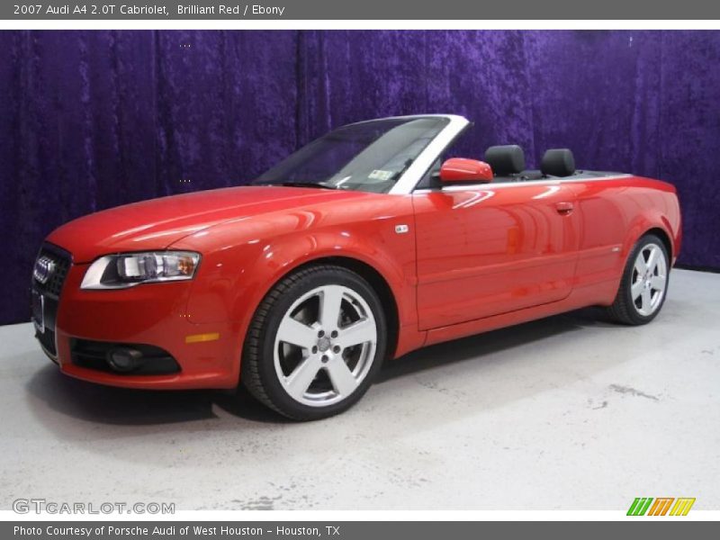 Brilliant Red / Ebony 2007 Audi A4 2.0T Cabriolet