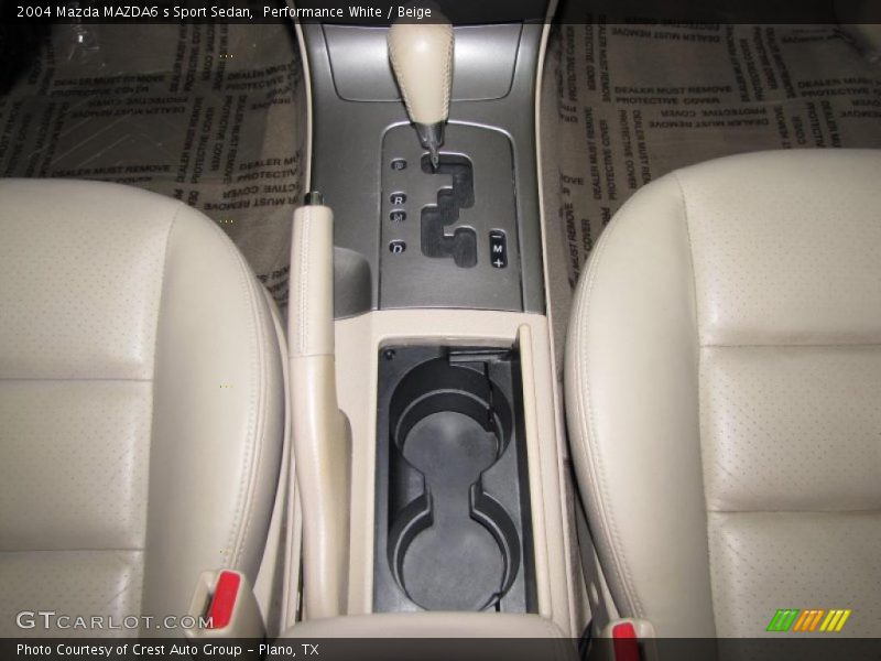 Performance White / Beige 2004 Mazda MAZDA6 s Sport Sedan