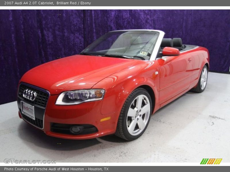Brilliant Red / Ebony 2007 Audi A4 2.0T Cabriolet