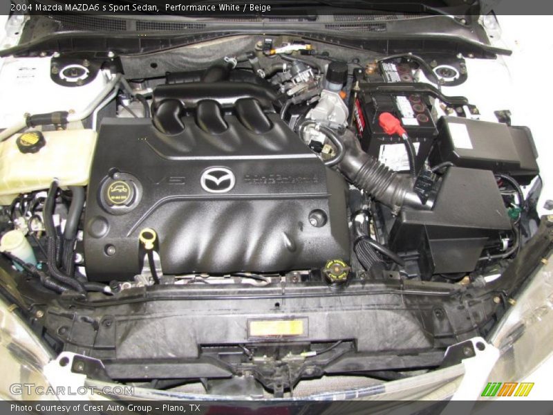 Performance White / Beige 2004 Mazda MAZDA6 s Sport Sedan